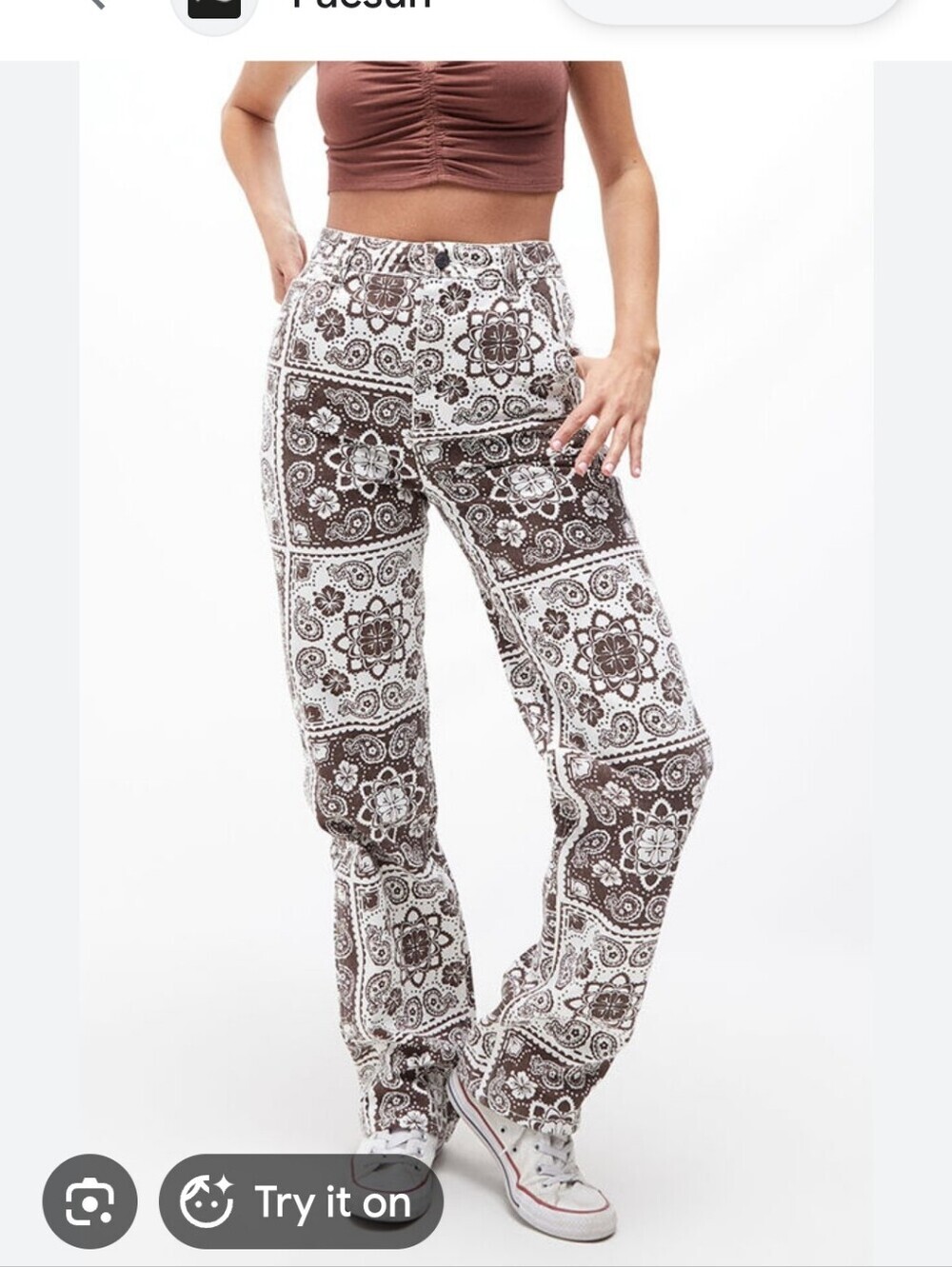 Pacsun Bandana Boyfriend Carpenter Pants